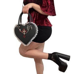 Gothic Alternative Heart Handbag